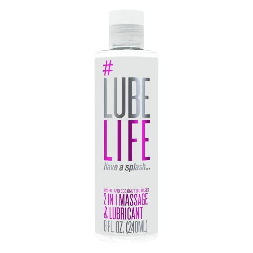 #LubeLife Water Based Personal Lubricant, 8 oz Sex Lube for Men, Women & Couples 8 fl oz