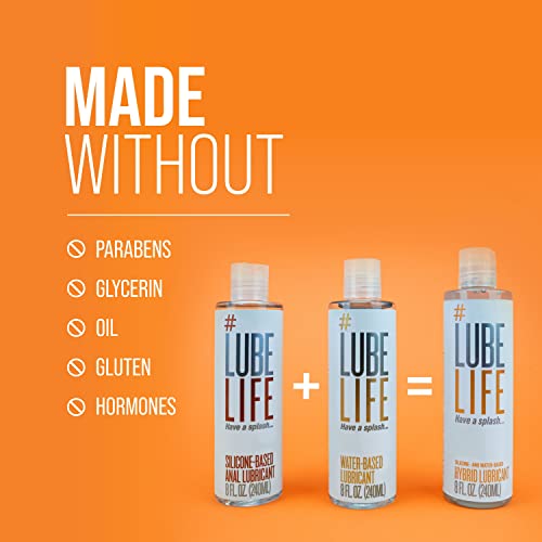 LubeLife Anal Silicone-Based Lubricant, Water Resistant, Thick